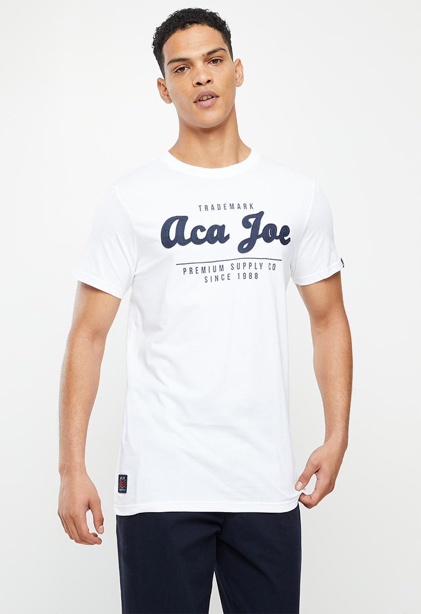 Aca Joe - Aca joe crew tee - white
