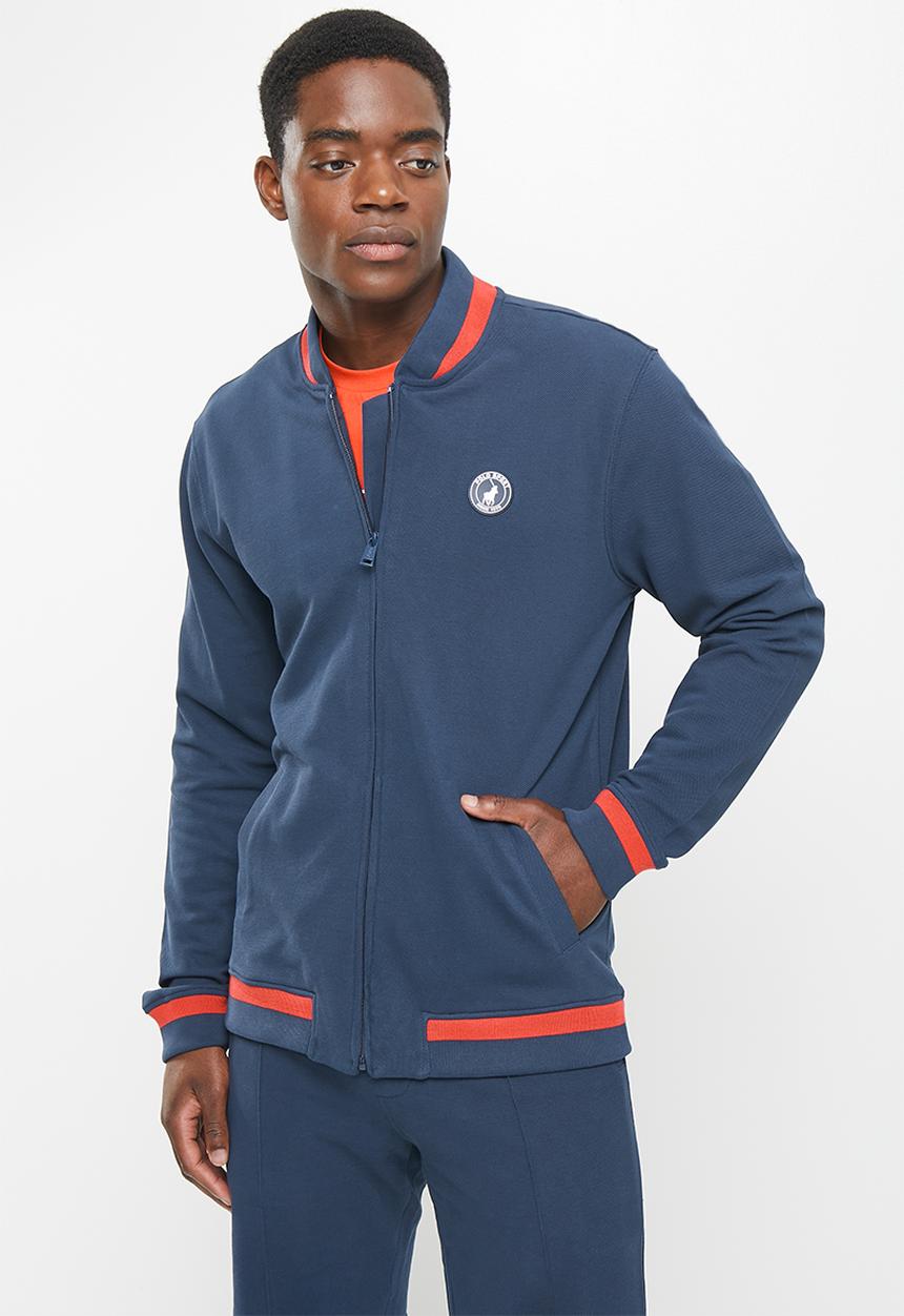 POLO - Men sport scott zip thru sweat - navy