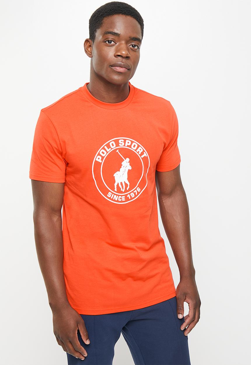 POLO - Men sport thami short sleeve logo tee - red