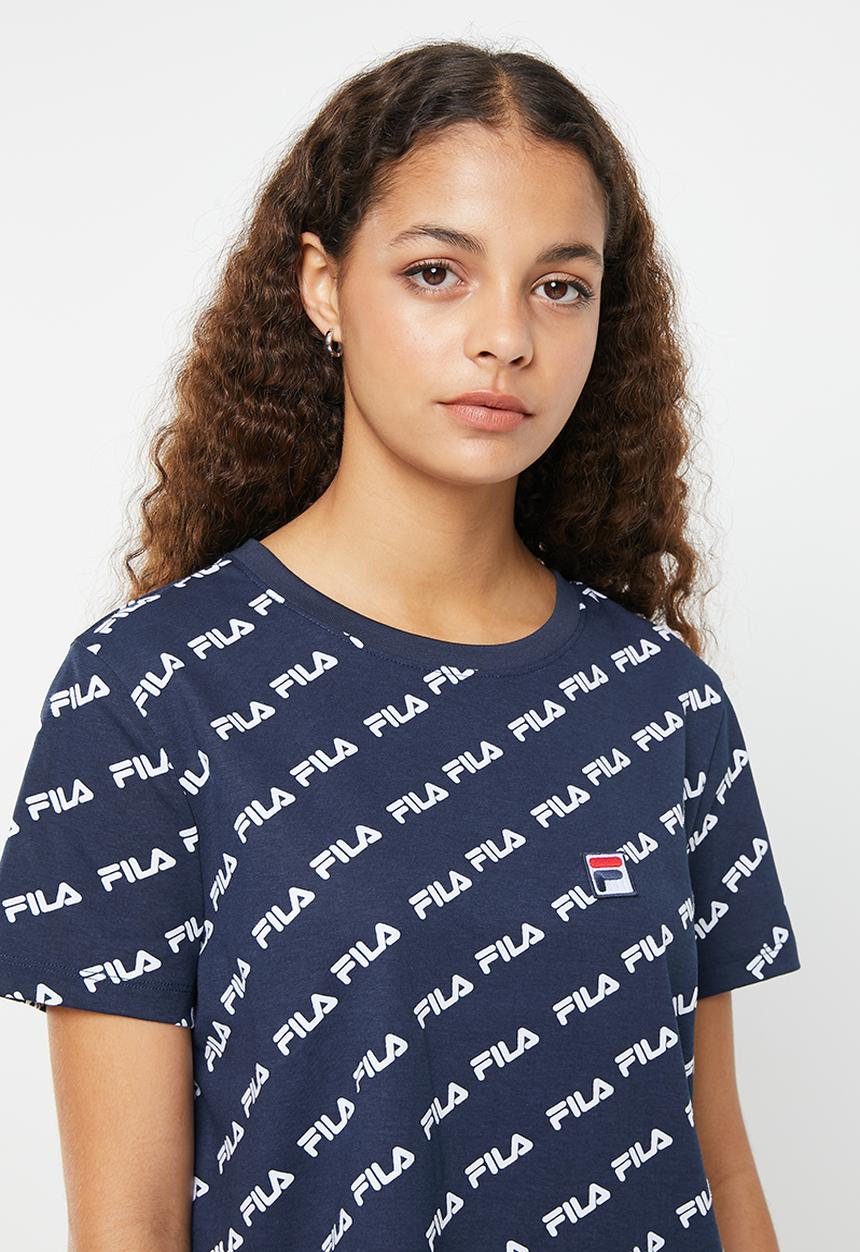 FILA - Michaela crop - peacoat aop