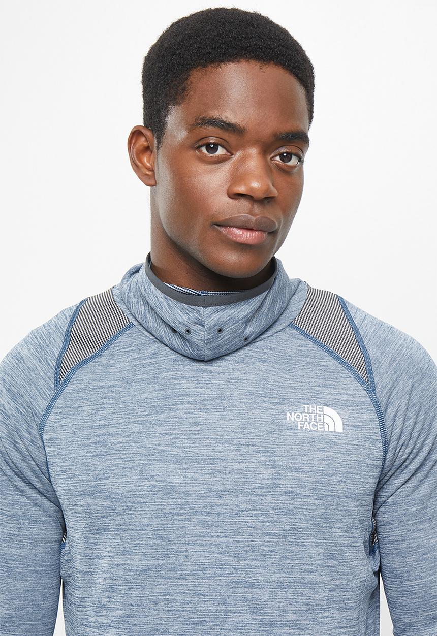 The North Face - M ao crew - shady blue white heather & asphalt grey white heather