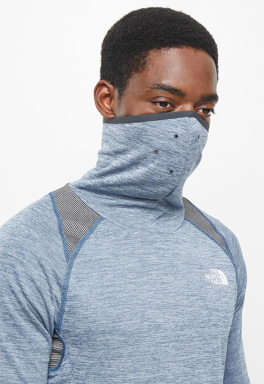 The North Face - M ao crew - shady blue white heather & asphalt grey white heather