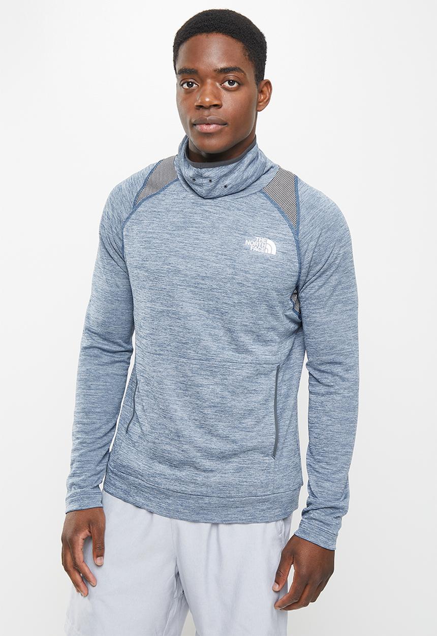The North Face - M ao crew - shady blue white heather & asphalt grey white heather