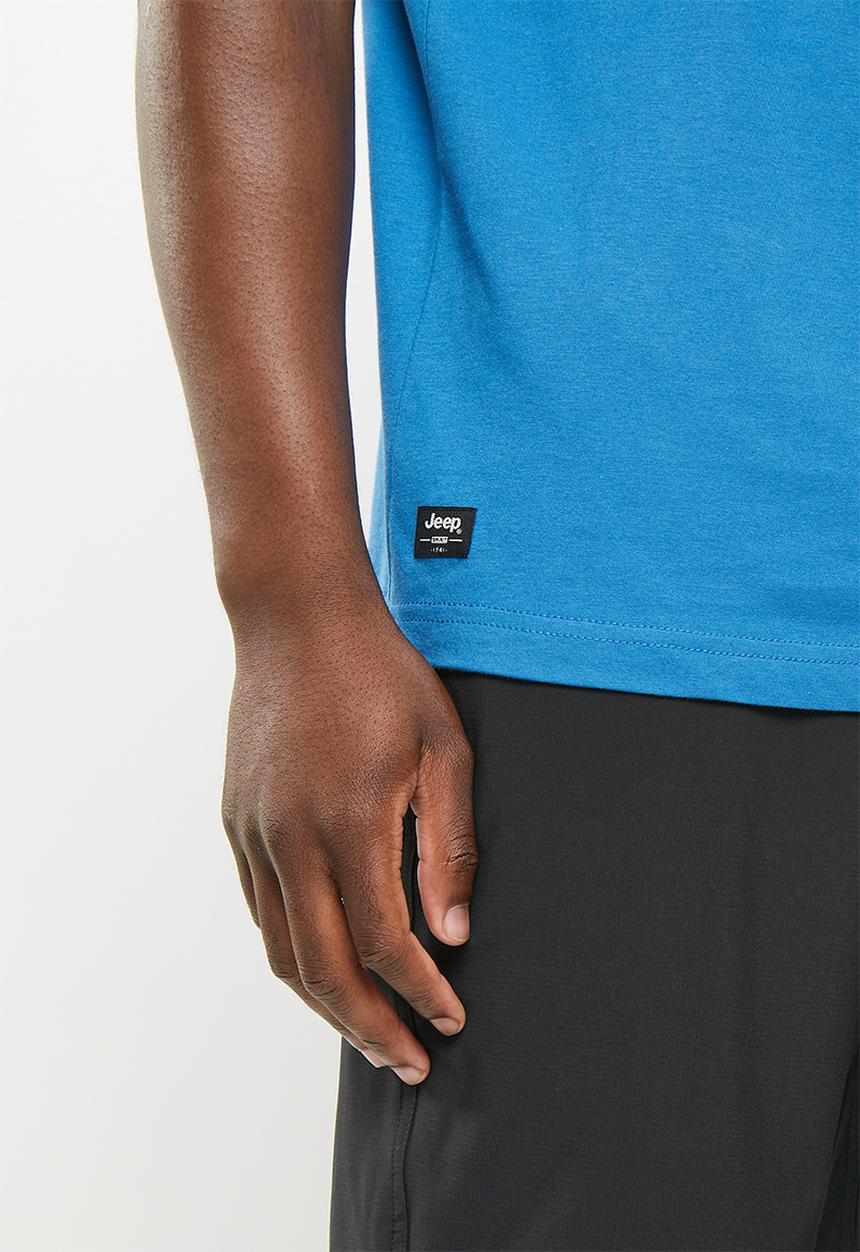 JEEP - Fashion print graphic tee - atlantic blue