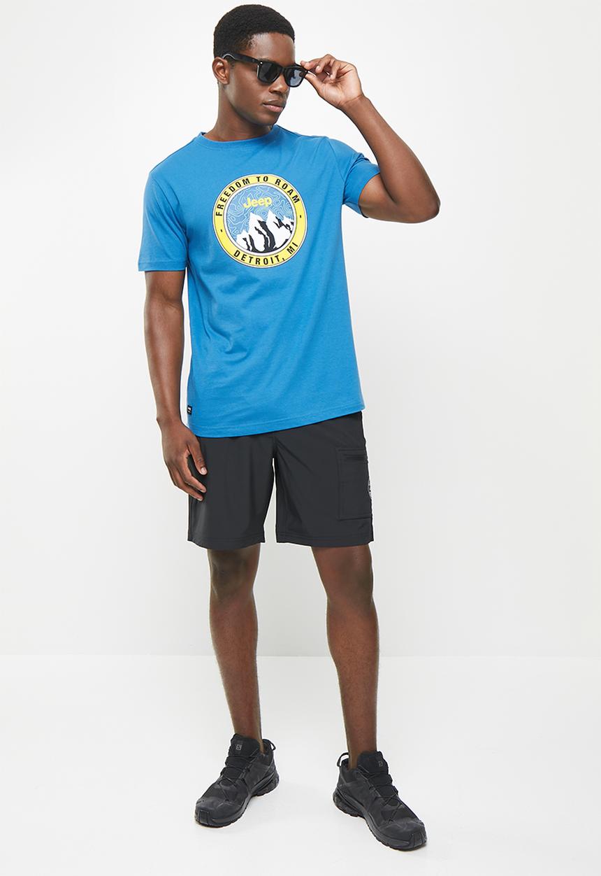 JEEP - Fashion print graphic tee - atlantic blue