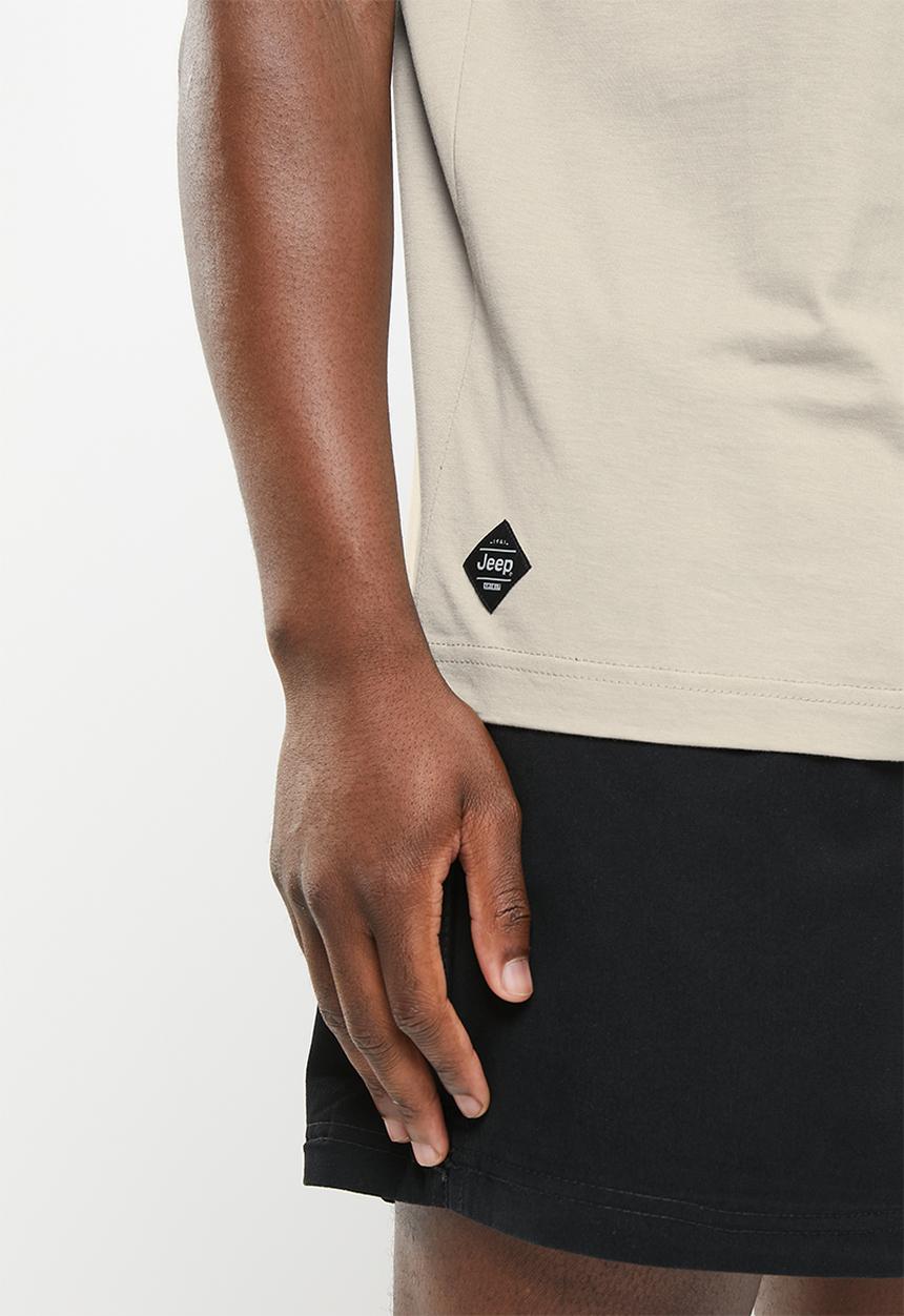 JEEP - Logo applique tee - khaki