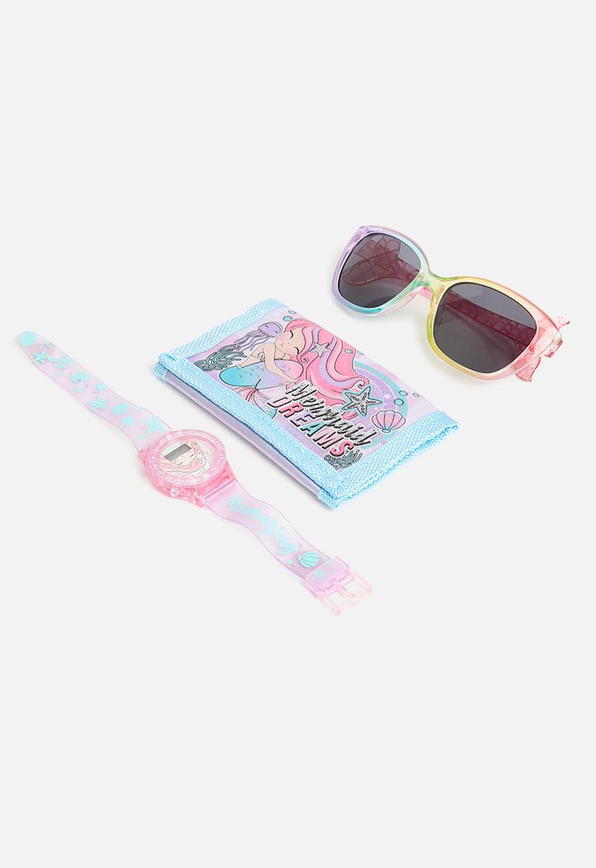 Character Group - Mermaid sunnies, watch & wallet set - multi 