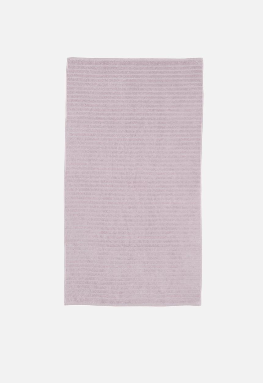 Sixth Floor - Ribbed zero twist woven towel - mauve