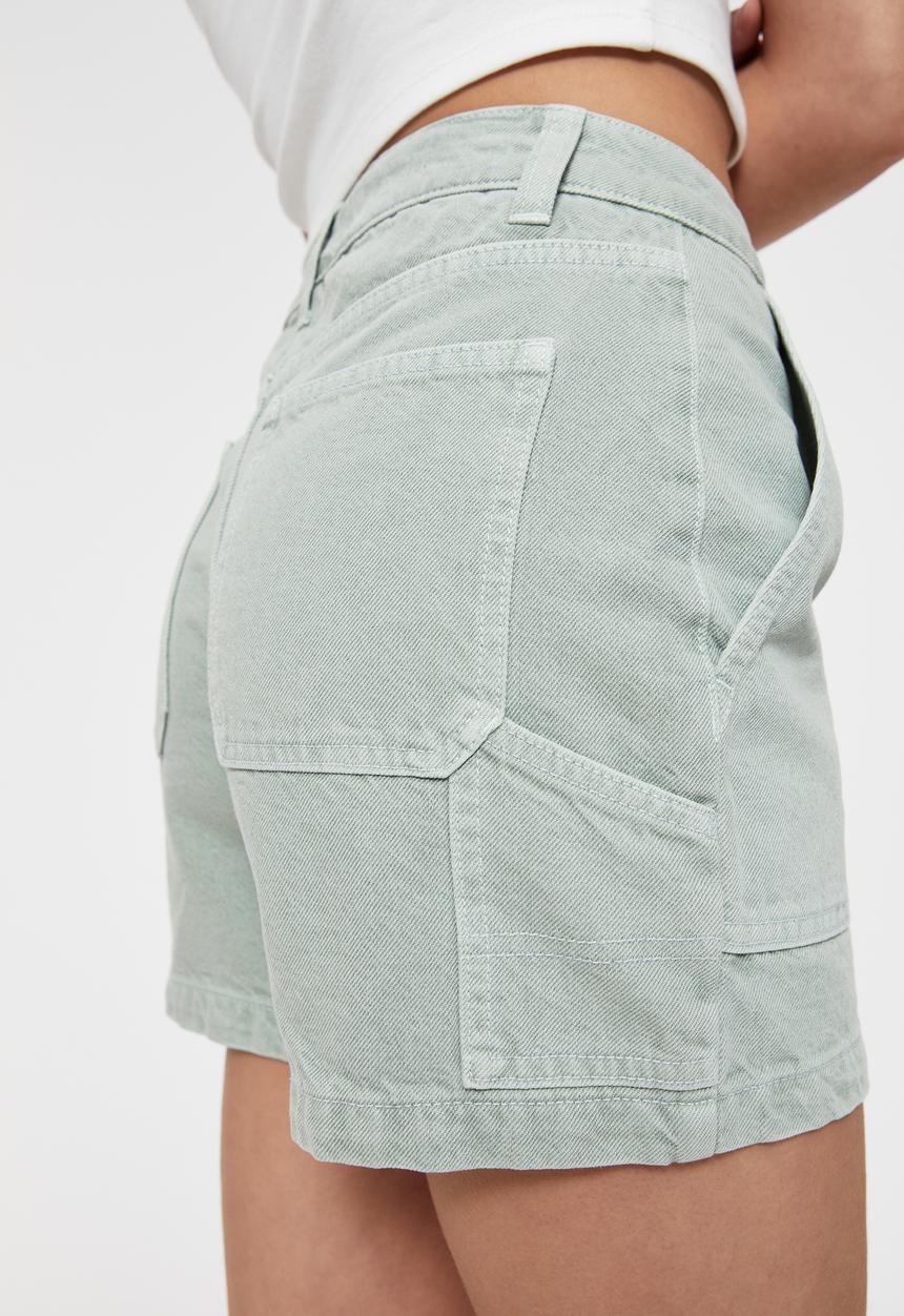 Supré  - Skater denim short - muted green