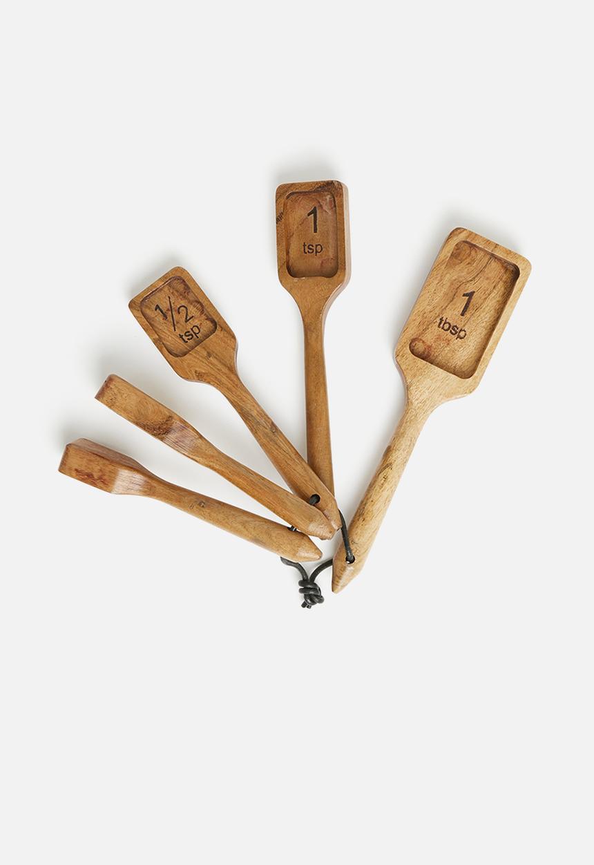 Sixth Floor - Malgova baking measuring spoon set - acacia wood