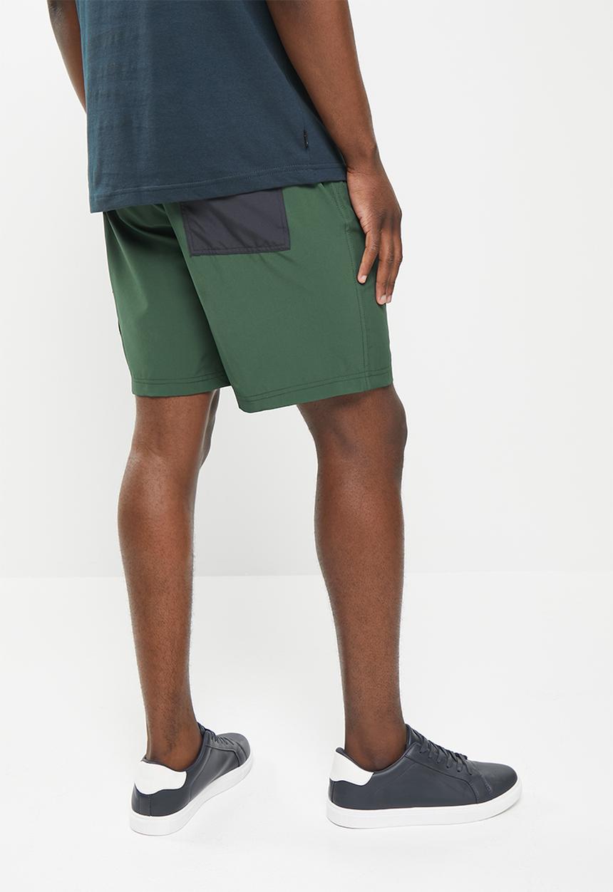 JEEP - Quick dry packable shorts - petrol colorblock