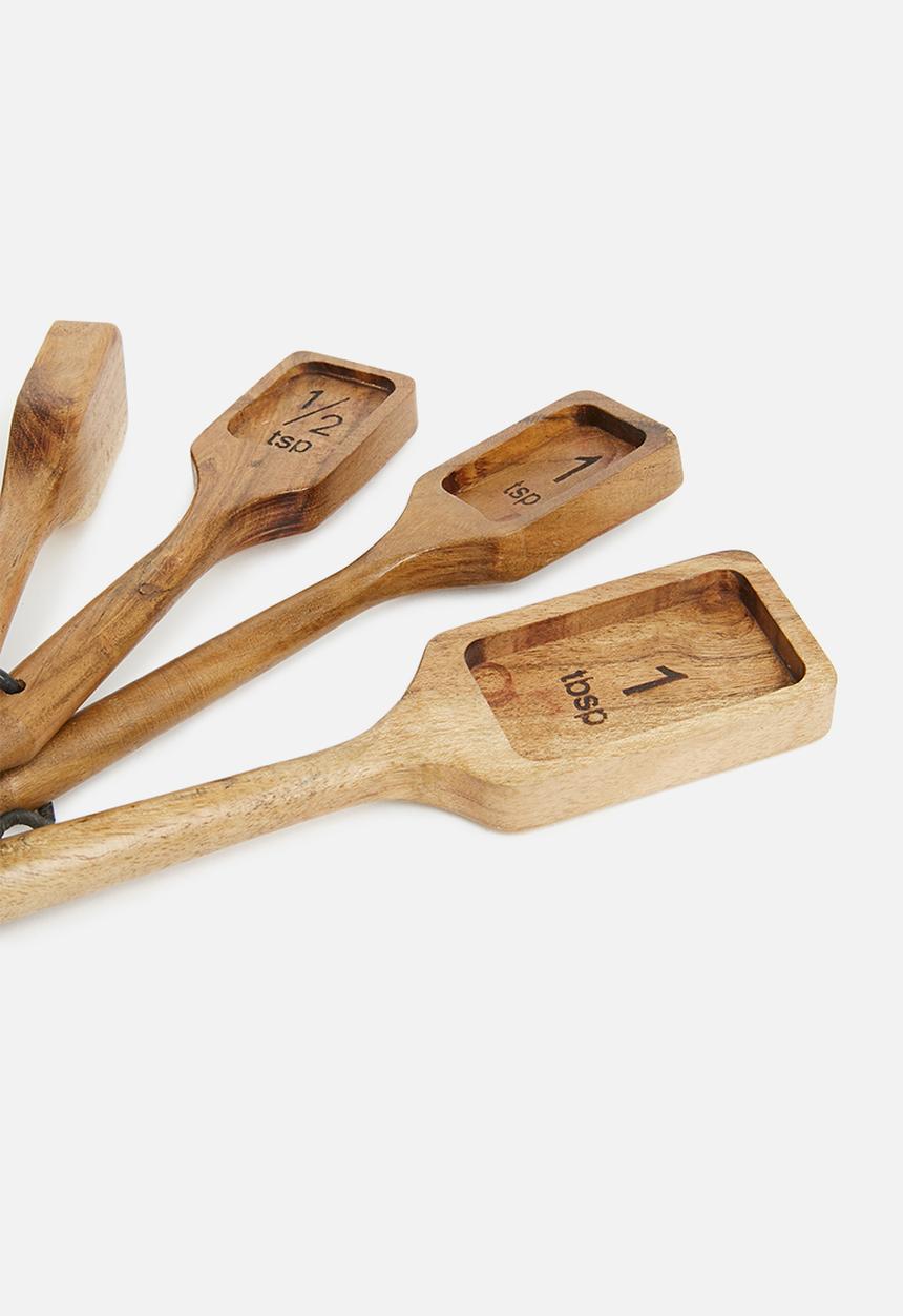 Sixth Floor - Malgova baking measuring spoon set - acacia wood