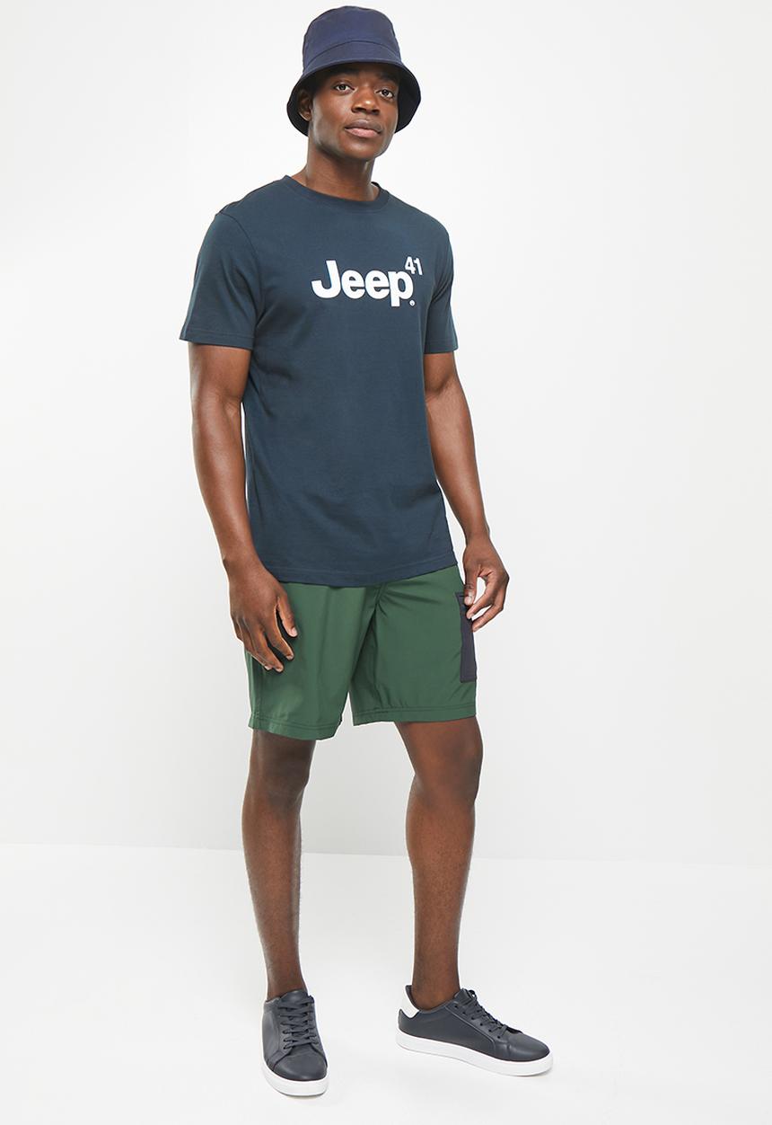 JEEP - Quick dry packable shorts - petrol colorblock