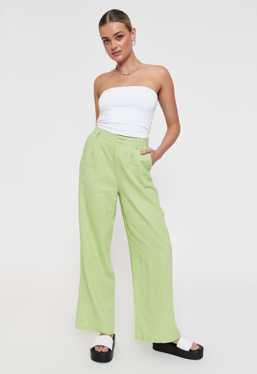Supré  - Kendall wide leg pant - grass green