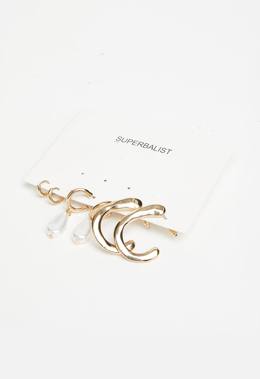 Superbalist - Kaitlyn earring pack - gold