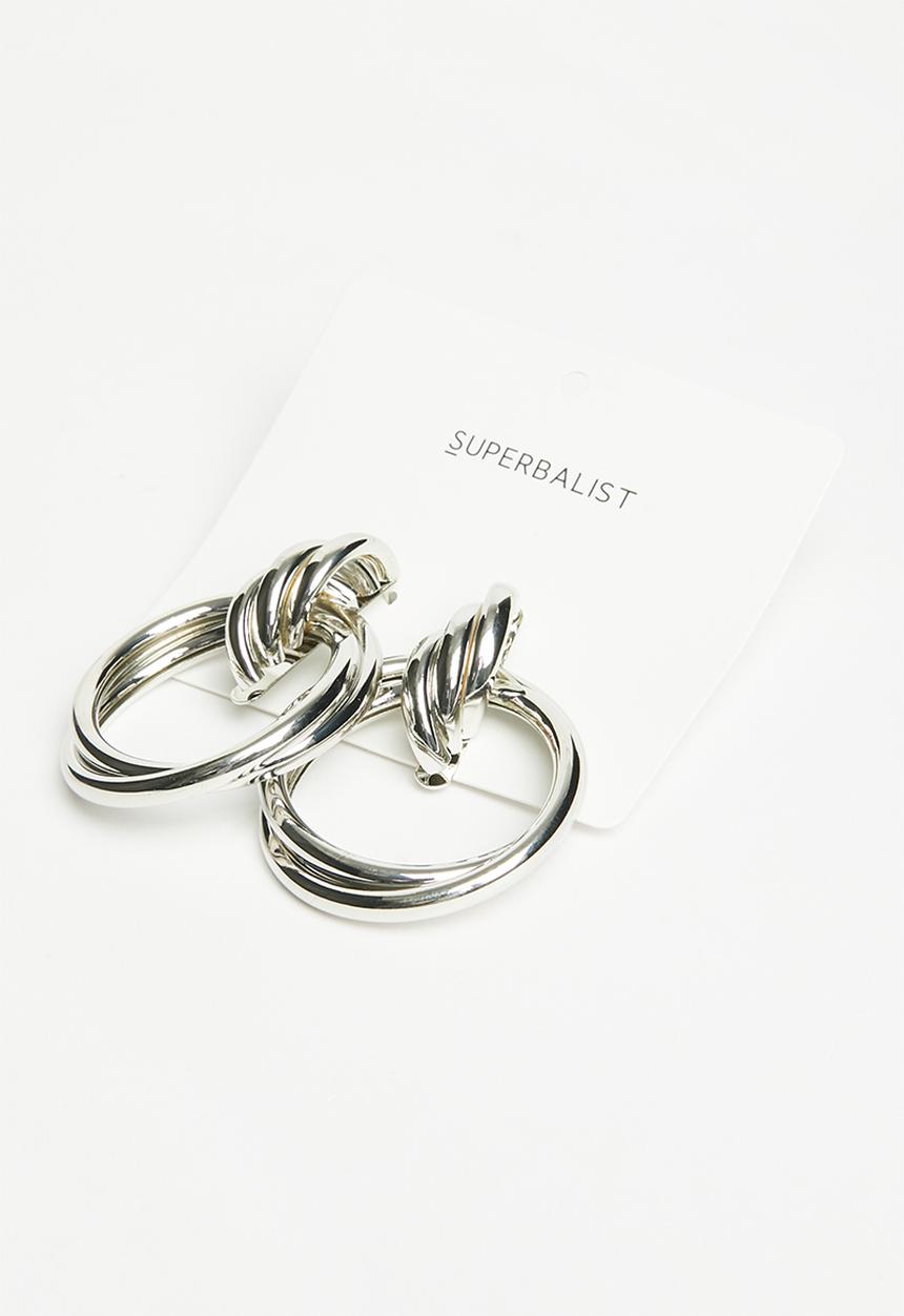 Superbalist - Tika hoop earrings - silver