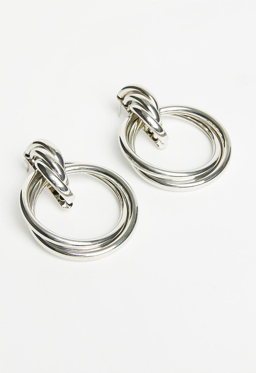 Superbalist - Tika hoop earrings - silver