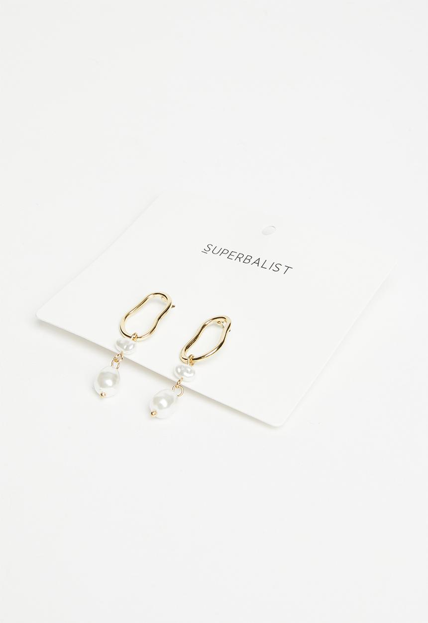 Superbalist - Heidi faux pearl earrings - gold