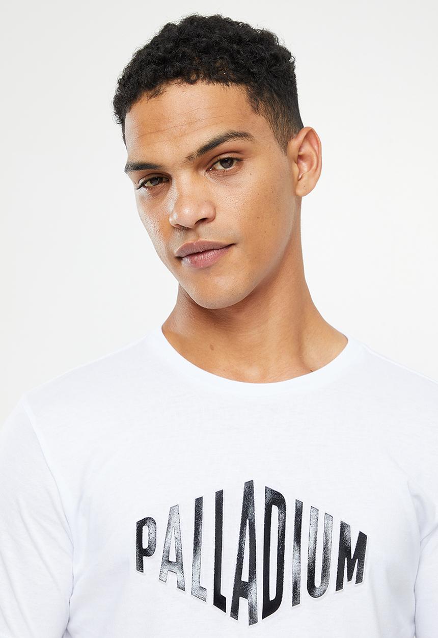 Palladium - Raised embossed T-shirt - white
