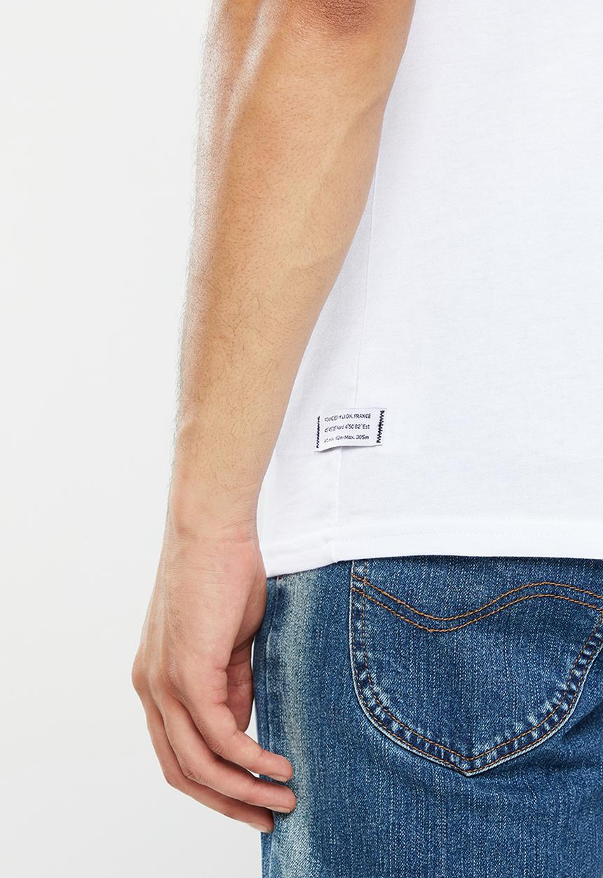 Palladium - Raised embossed T-shirt - white