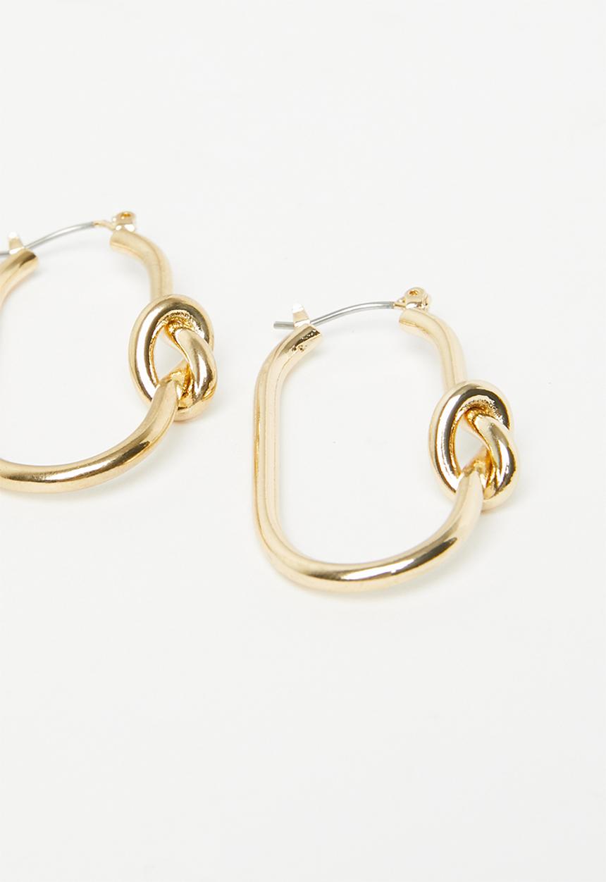 Superbalist - Infinity knot hoop earrings - gold