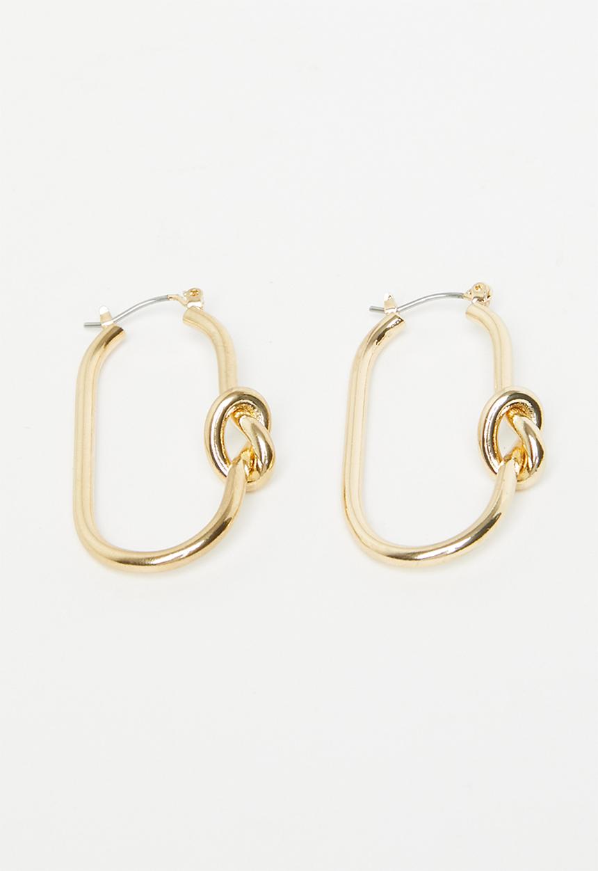 Superbalist - Infinity knot hoop earrings - gold