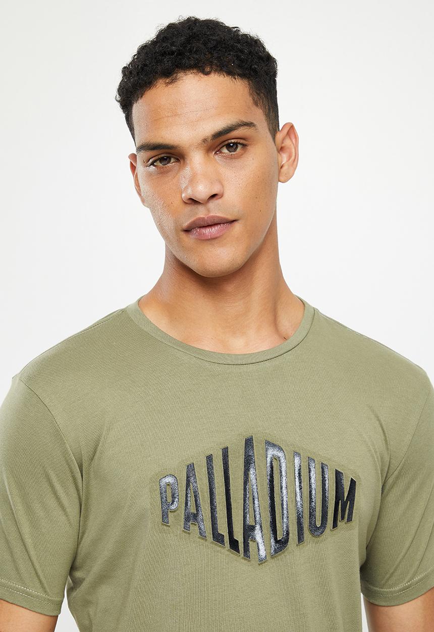 Palladium - Raised embossed T-shirt - olive