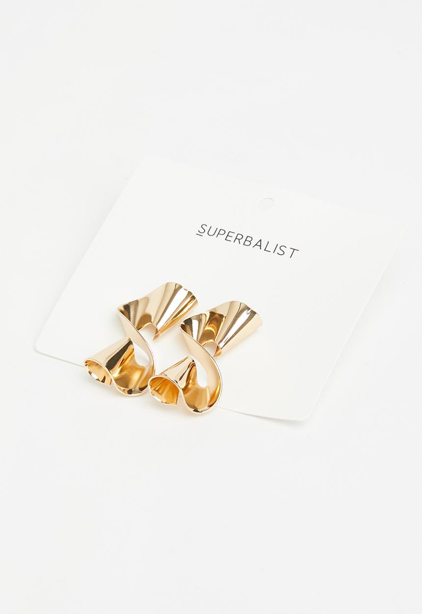 Superbalist - Martine abstract stud earrings - gold