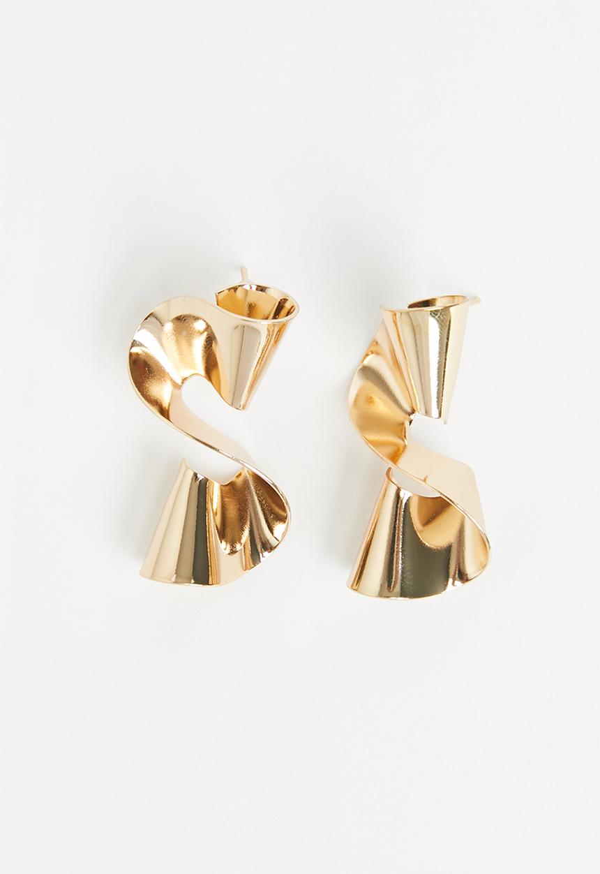 Superbalist - Martine abstract stud earrings - gold