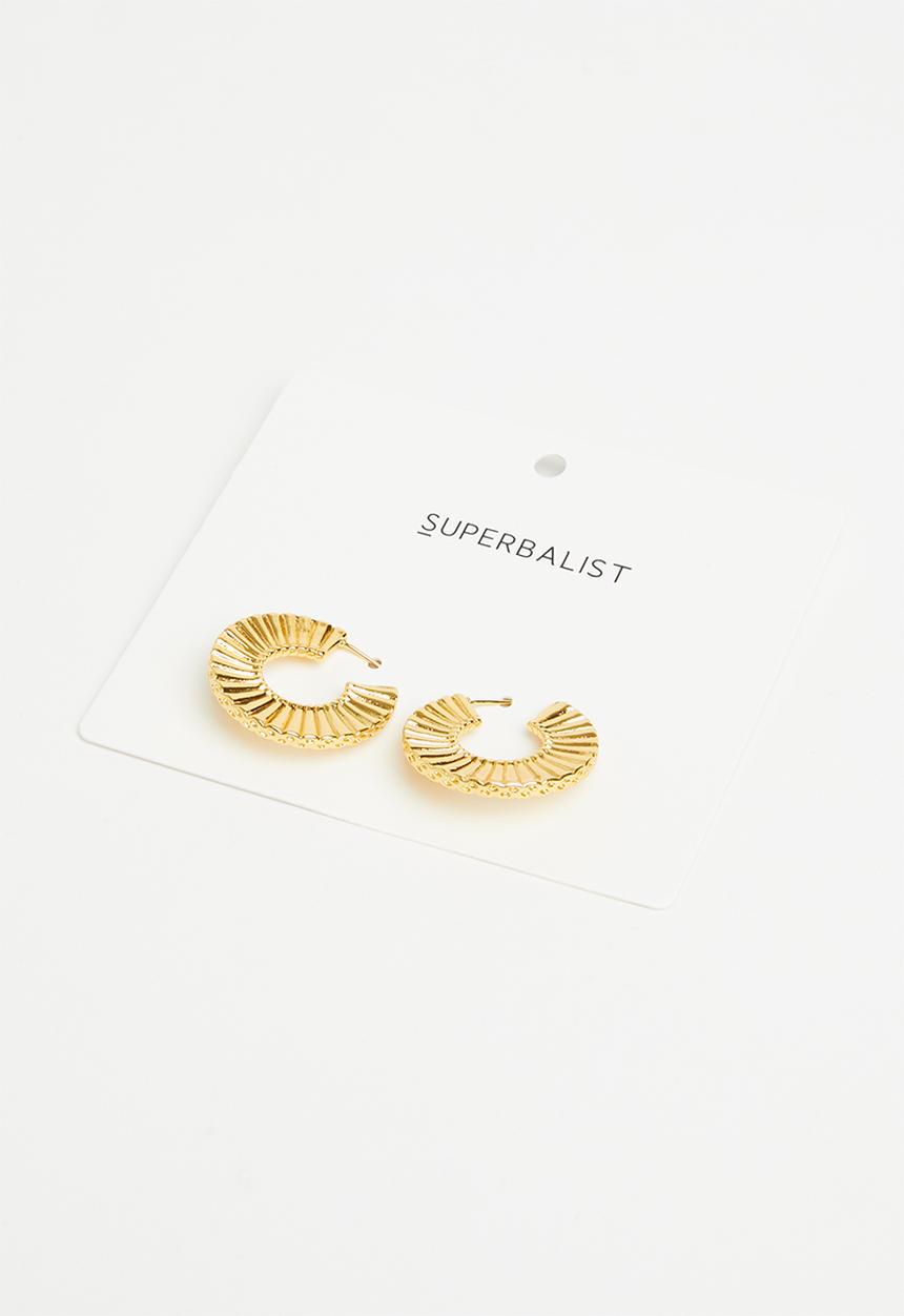 Superbalist - Leah hoop earrings - gold