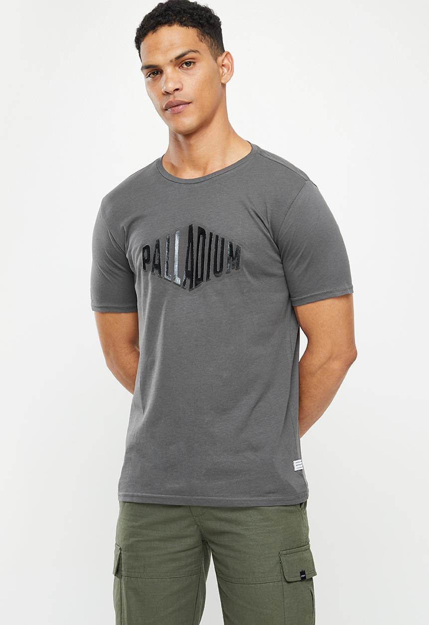 Palladium - Raised embossed T-shirt - charcoal
