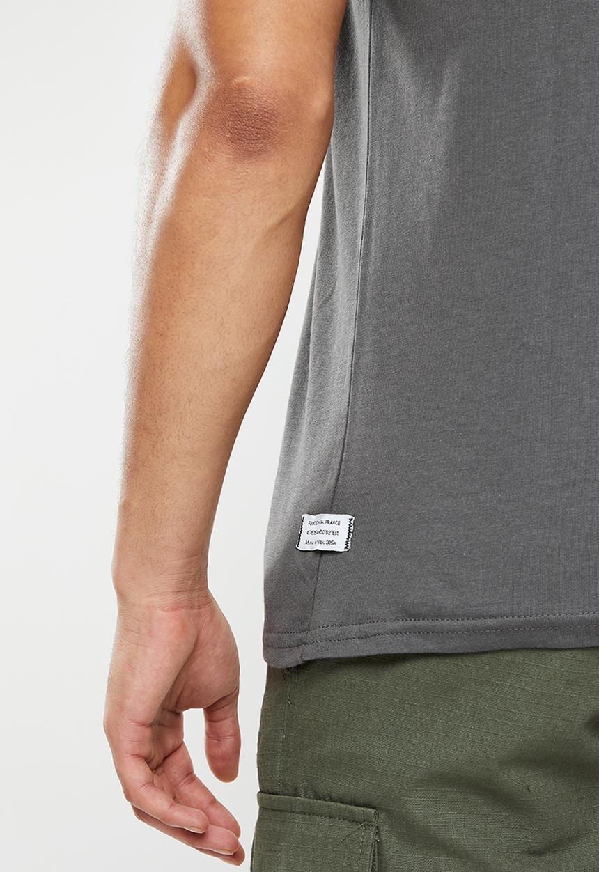 Palladium - Raised embossed T-shirt - charcoal