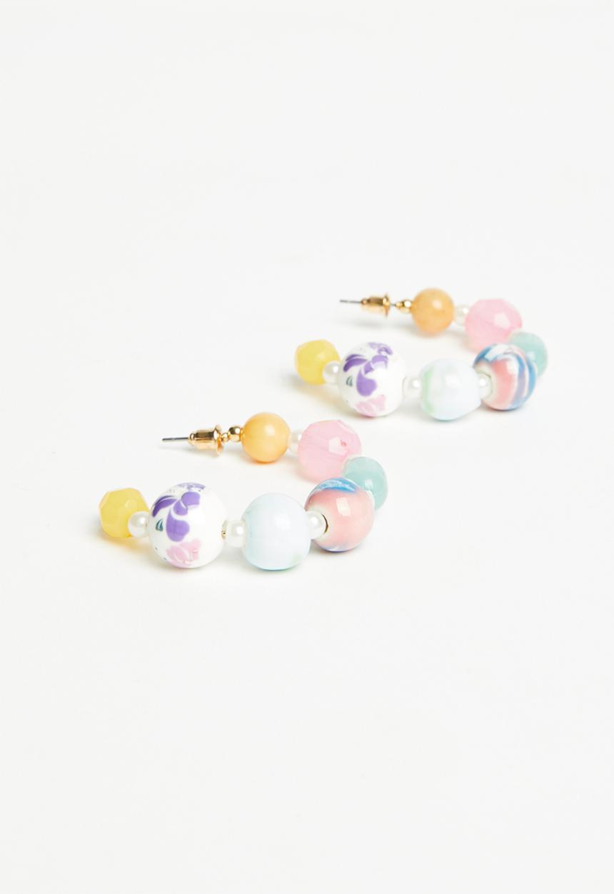 Superbalist - Polly beaded hoop earrings - multi
