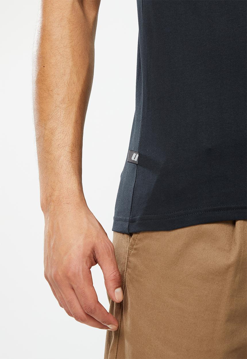 urban° - Urban high square branded tee - black