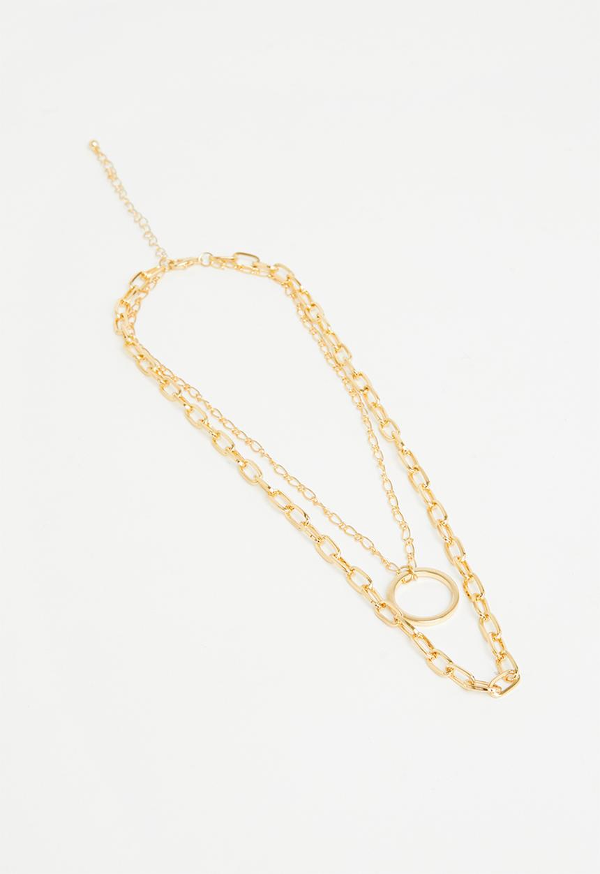 Superbalist - Tammy charm layered necklace - gold