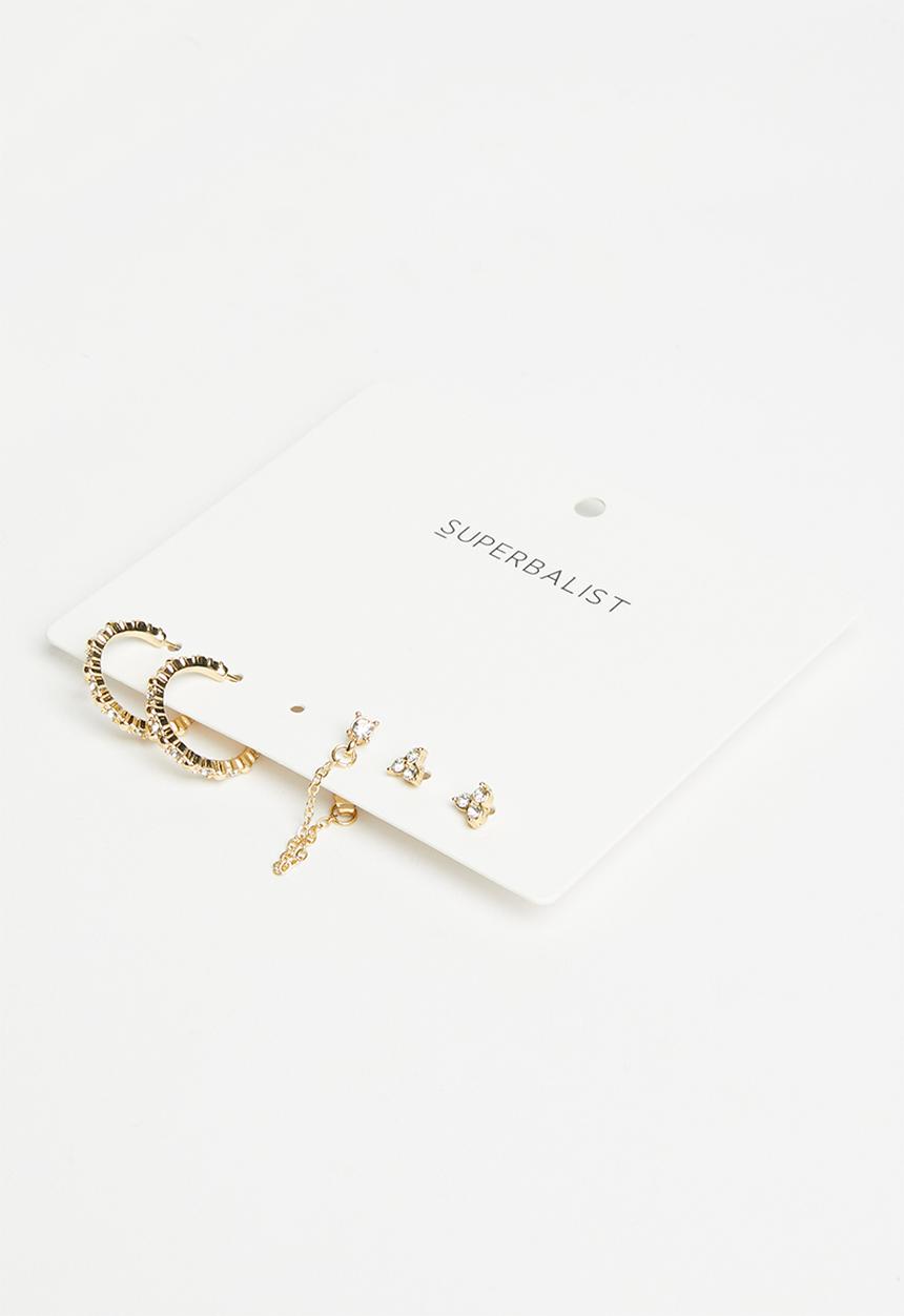 Superbalist - Rachel earring pack - gold
