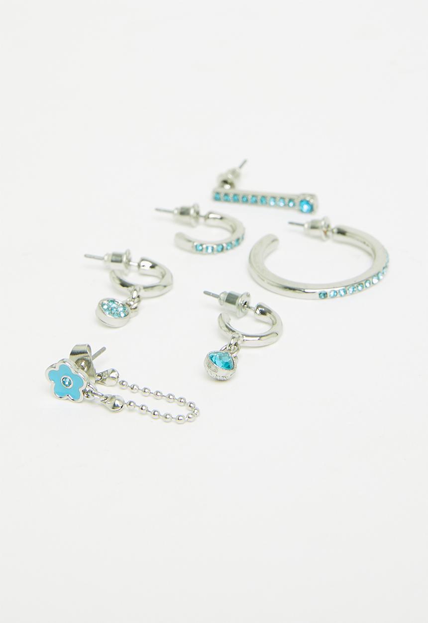 Superbalist - Lulu earring pack - silver & blue