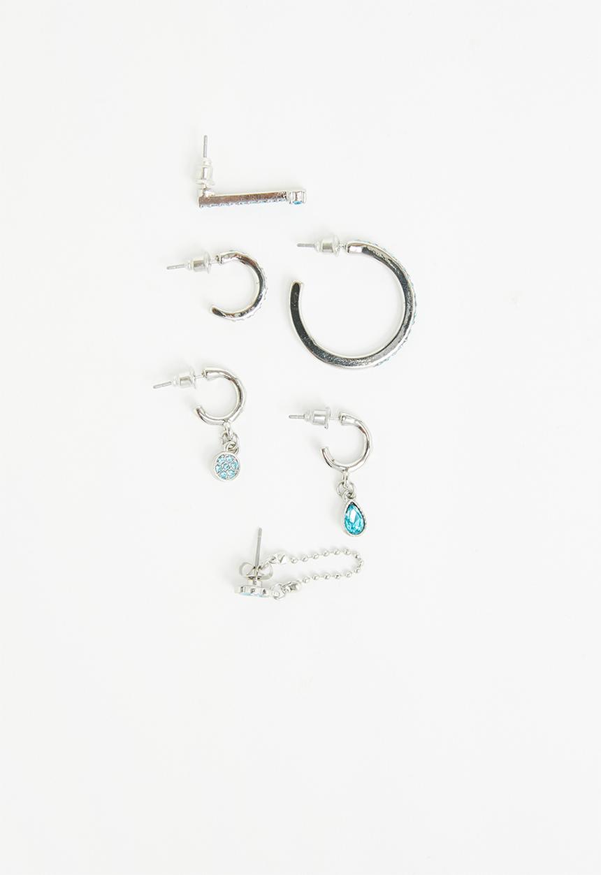 Superbalist - Lulu earring pack - silver & blue