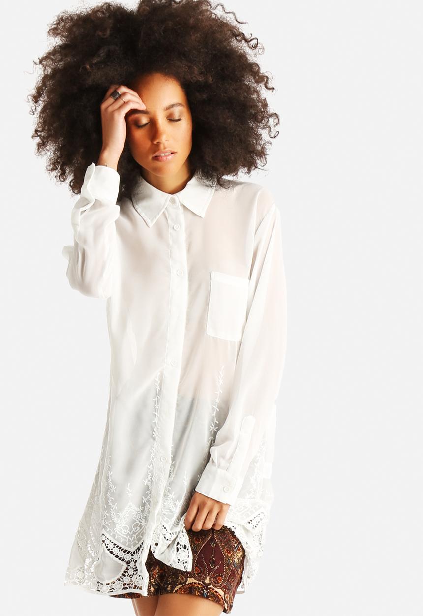 Glamorous - Long Lace Shirt