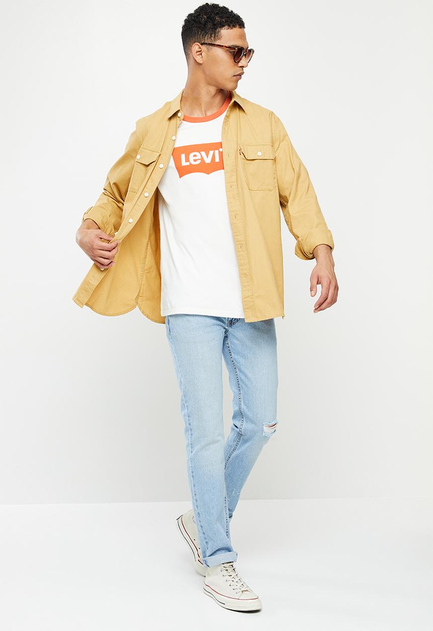 Levi’s® - Short sleeve relaxed fit tee orange tab bw vw - sugar