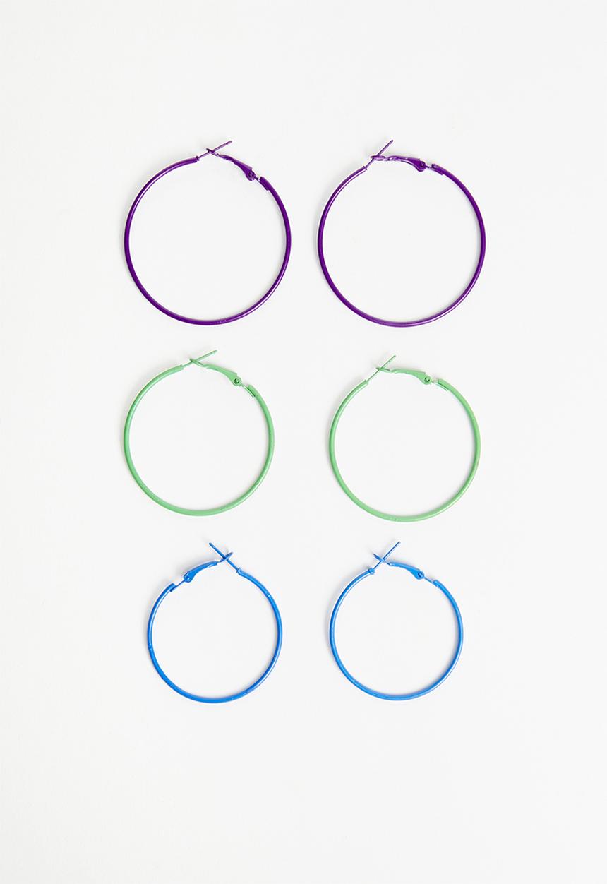 Superbalist - Tina hoop earring pack-multi
