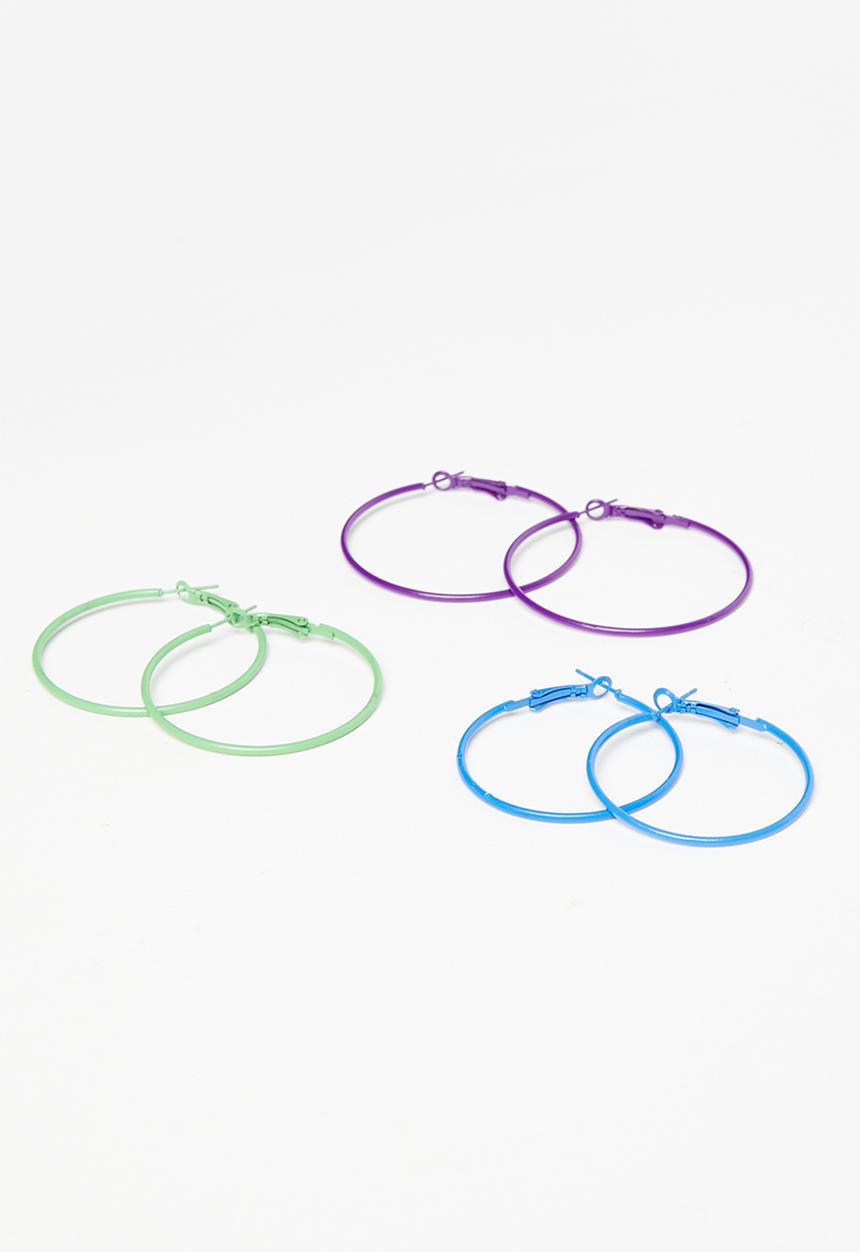 Superbalist - Tina hoop earring pack-multi