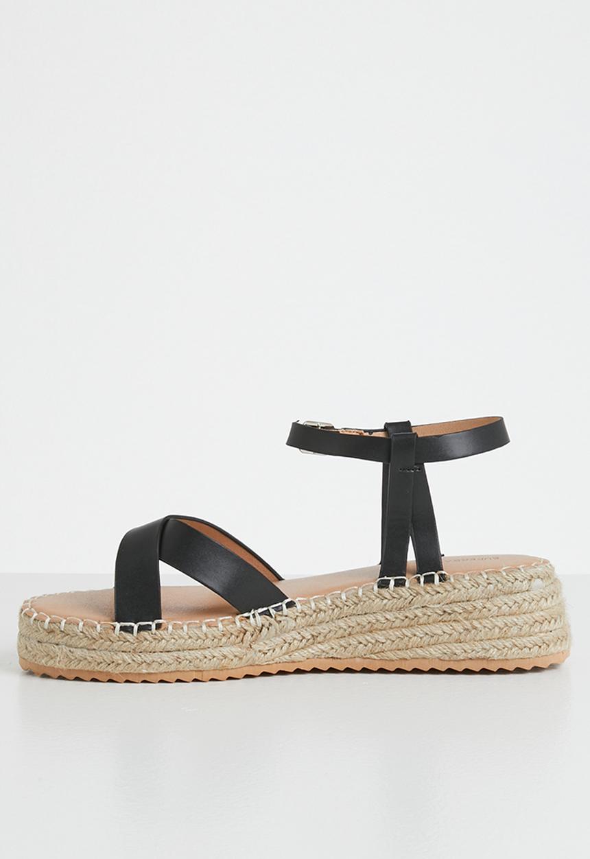 Superbalist - Caitlin ankle strap espadrille - black