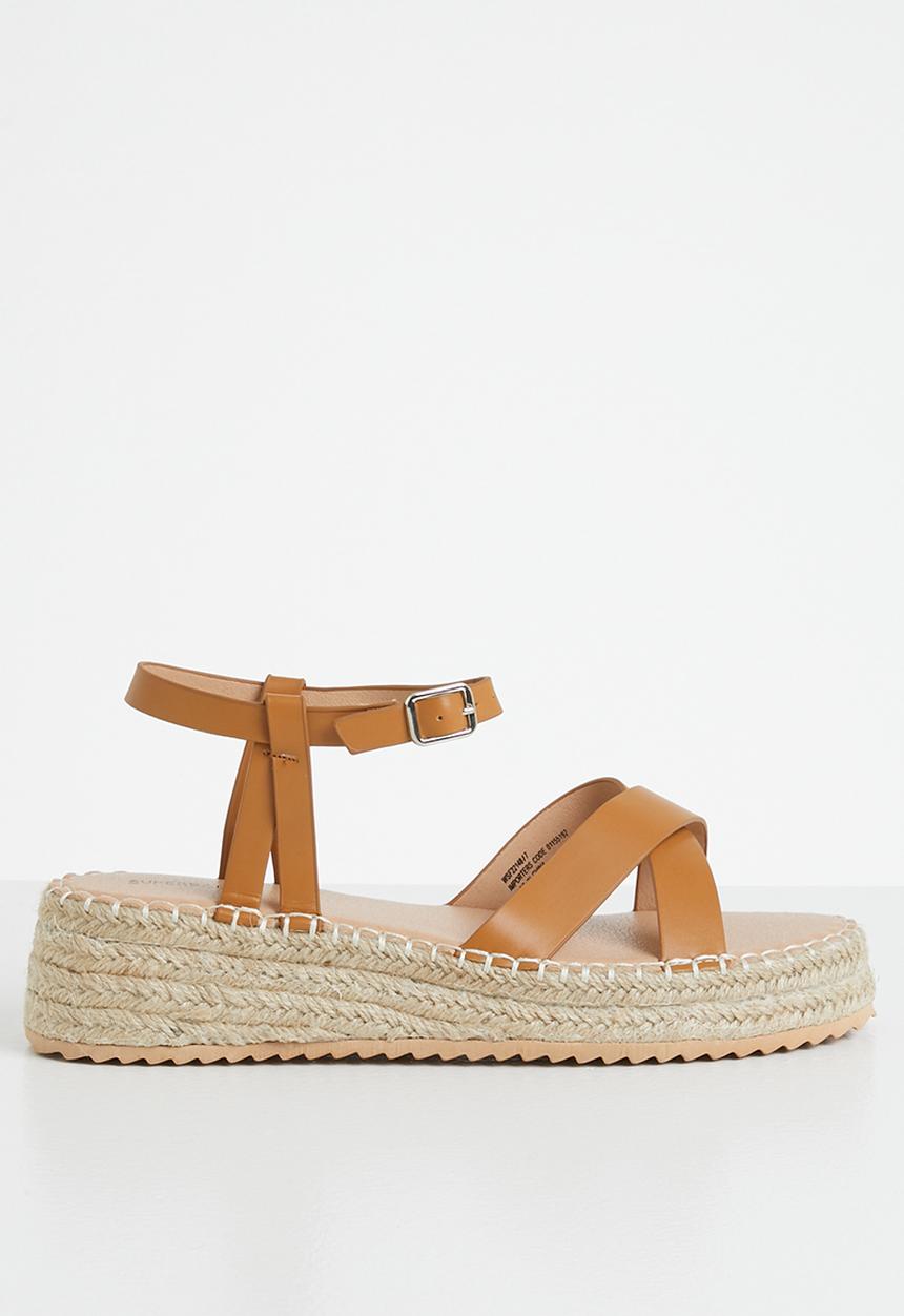 Superbalist - Caitlin ankle strap espadrille - tan