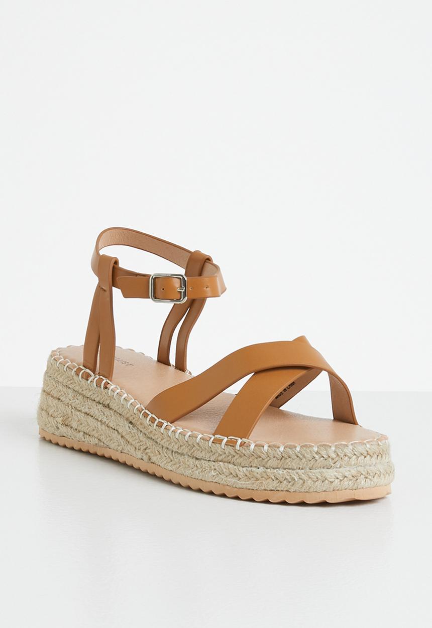 Superbalist - Caitlin ankle strap espadrille - tan