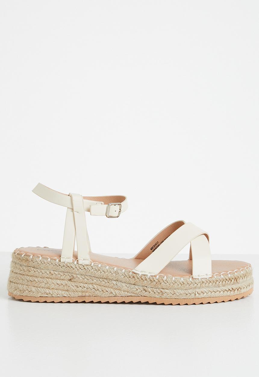 Superbalist - Caitlin ankle strap espadrille - milk