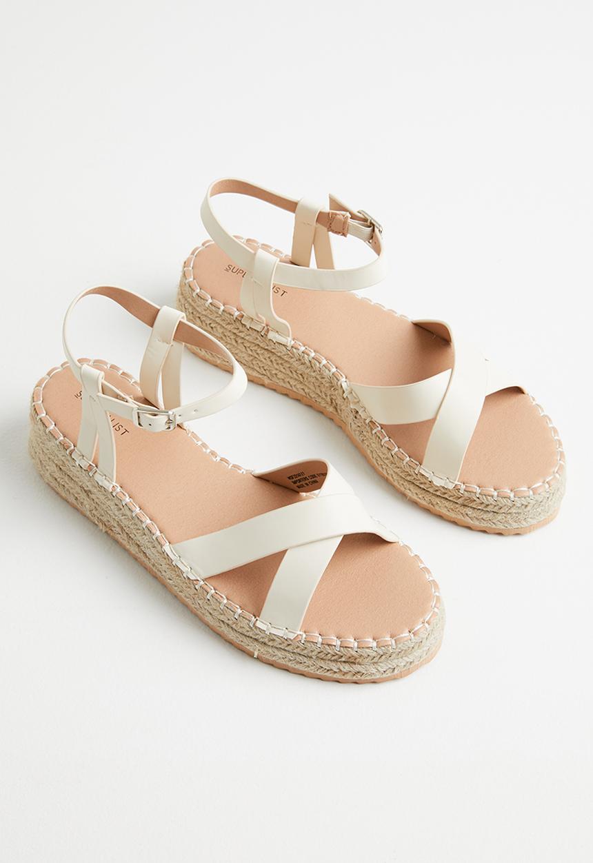 Superbalist - Caitlin ankle strap espadrille - milk