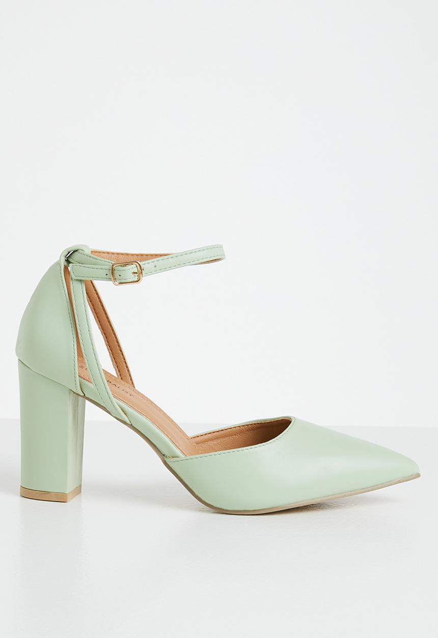 Superbalist - Azaria anklestrap block heel - sage