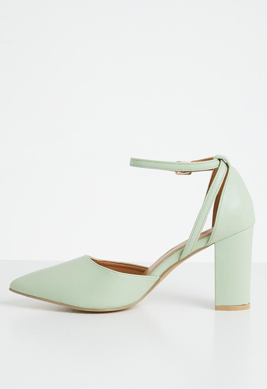 Superbalist - Azaria anklestrap block heel - sage