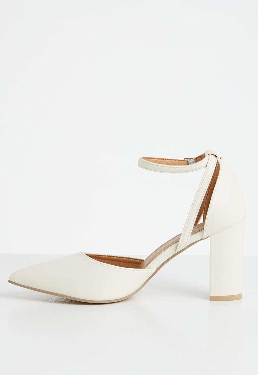 Superbalist - Azaria ankle strap block heel - milk